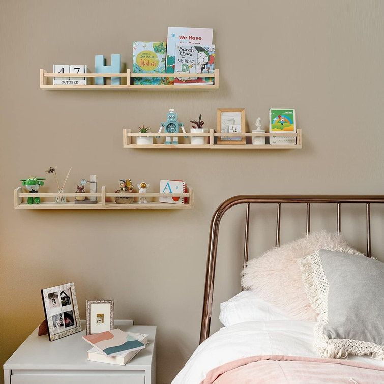 Latitude Run Fanelle Nursery Bookshelves Wall Mounted 32Inch Set